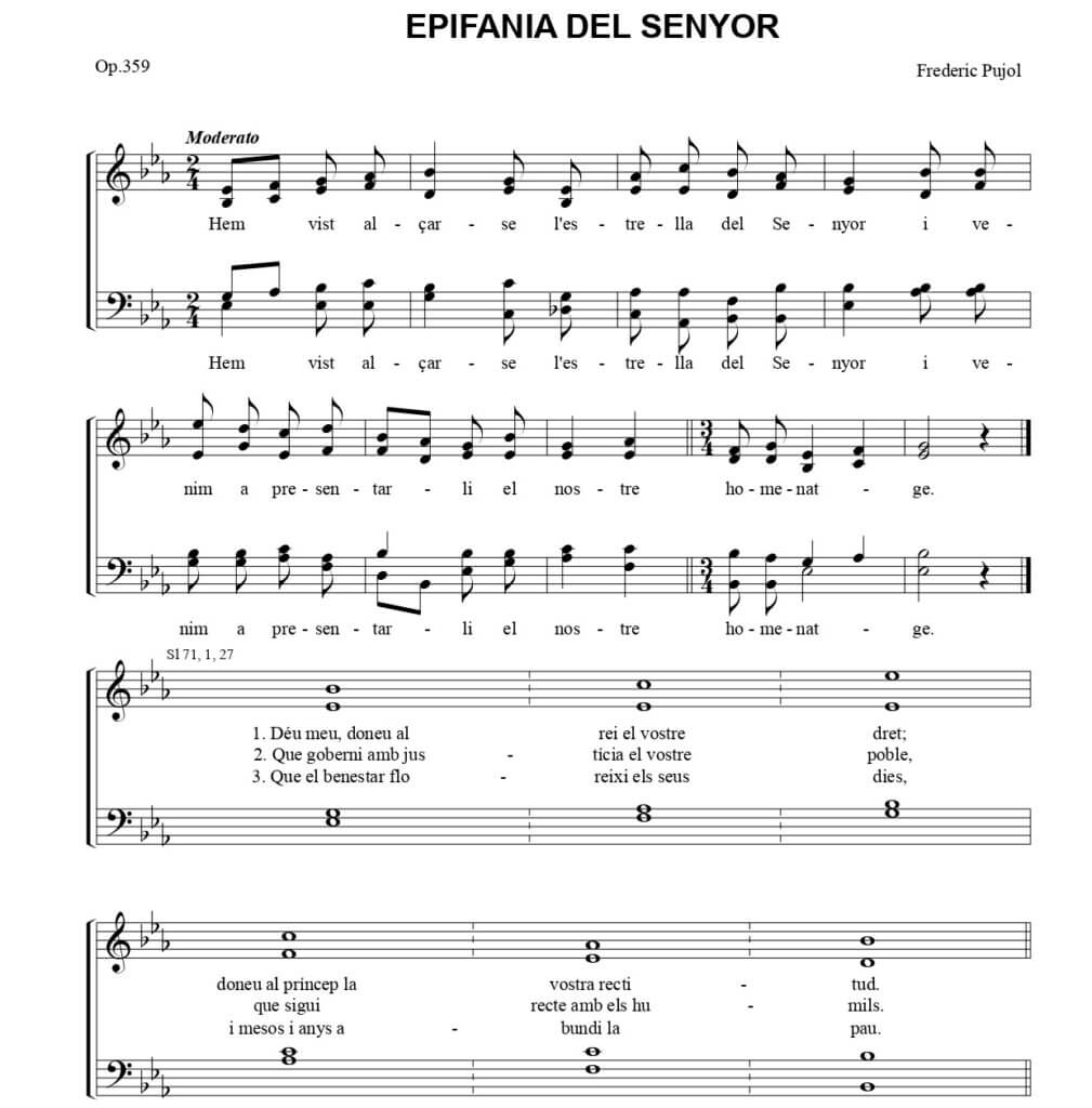 EPIFANIA DEL SENYOR - COMUNIÓ