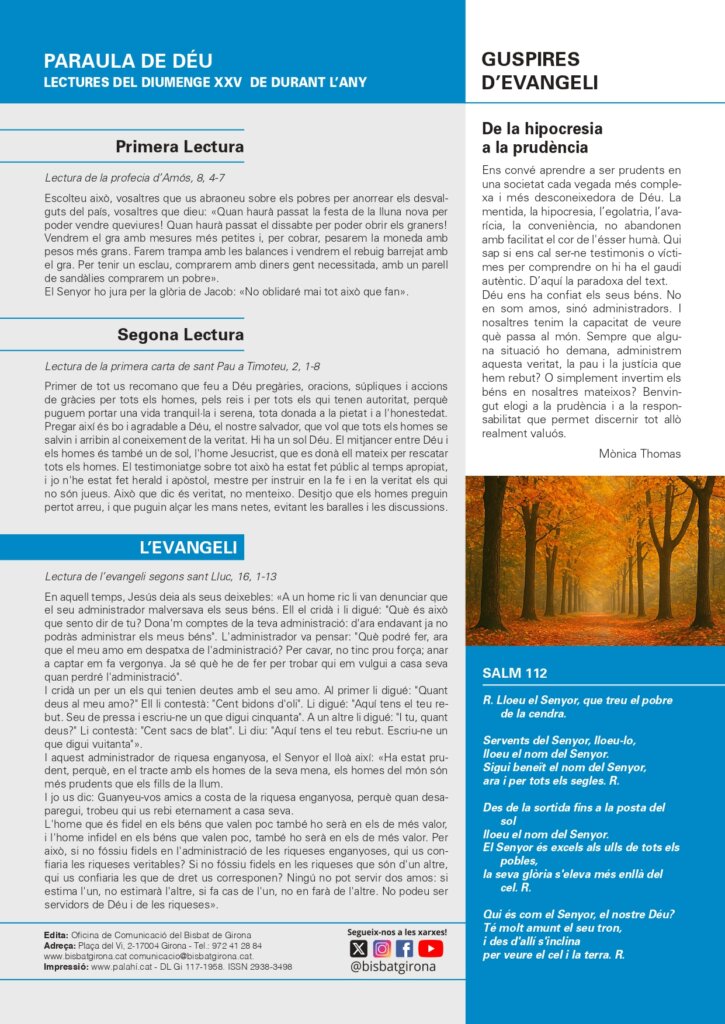 Full Parroquial Setembre 21 de 2025