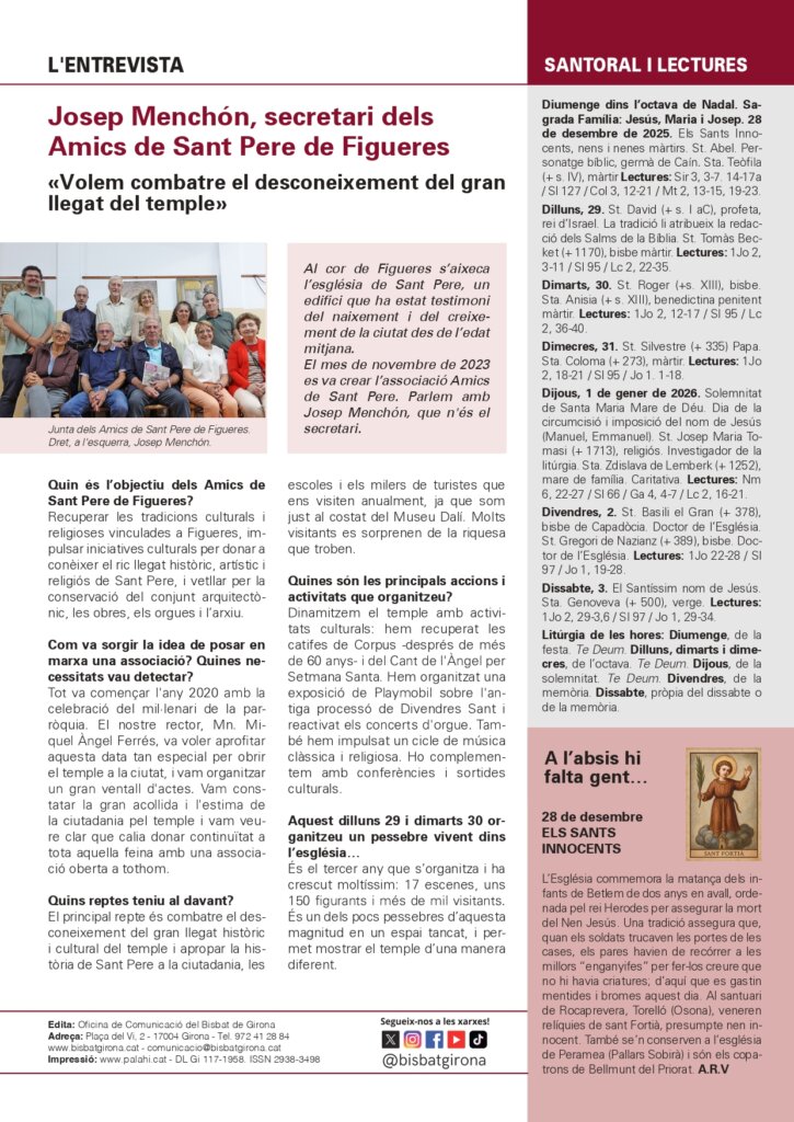 Full Parroquial 28 de desembre de 2025