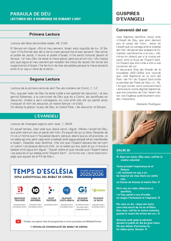 Full Parroquial 18 de gener de 2026