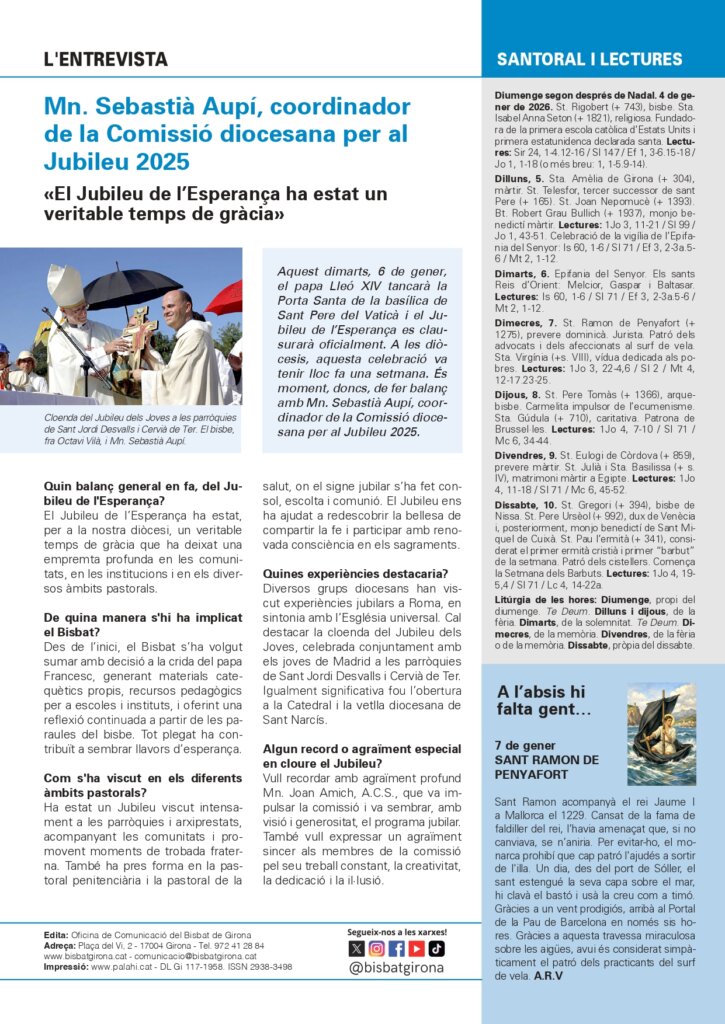 Full Parroquial 4 de gener de 2026