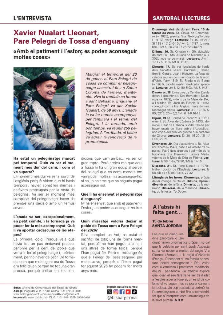 Full Parroquial 15 de febrer de 2026