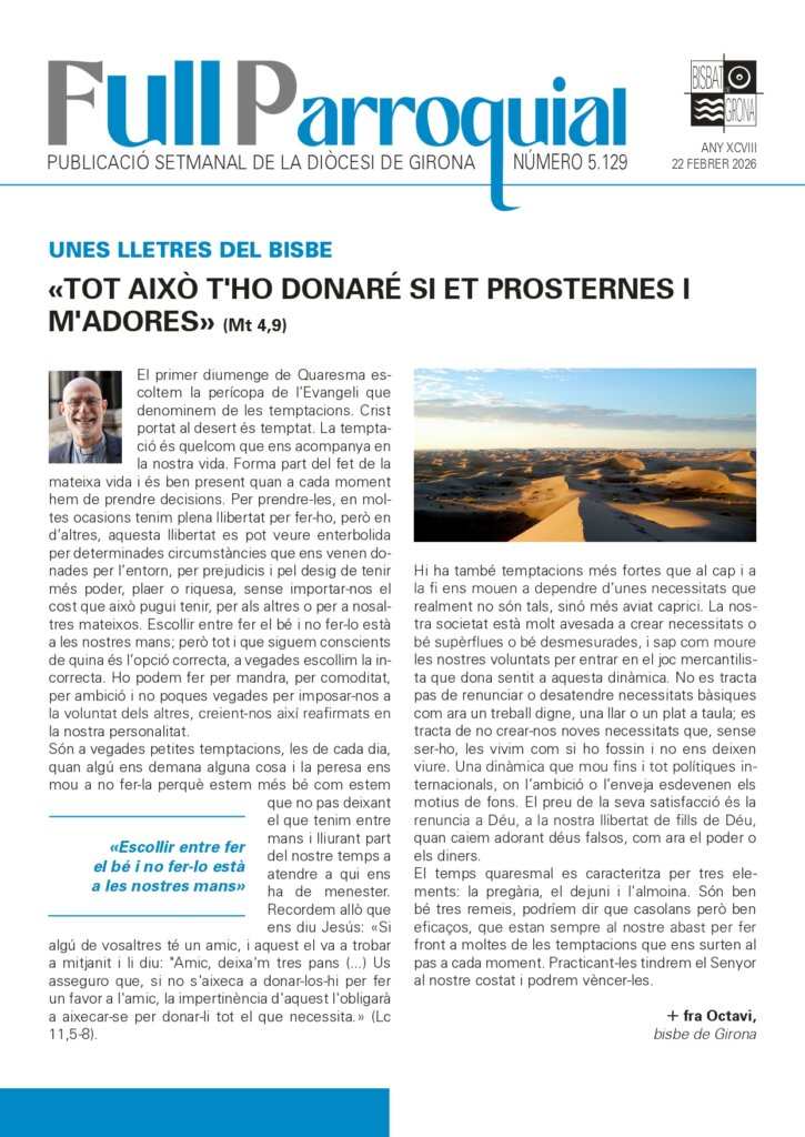 Full Parroquial 22 de febrer de 2026