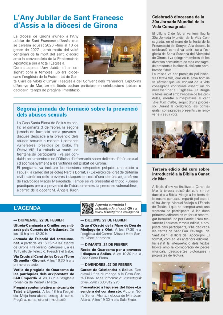 Full Parroquial 22 de febrer de 2026