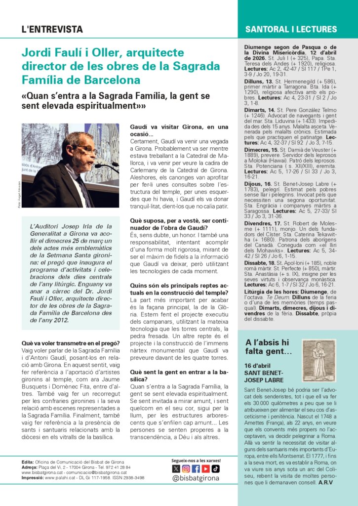 Full Parroquial 12 d’abril 2026