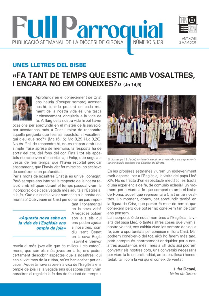 Full Parroquial 3 de maig de 2026