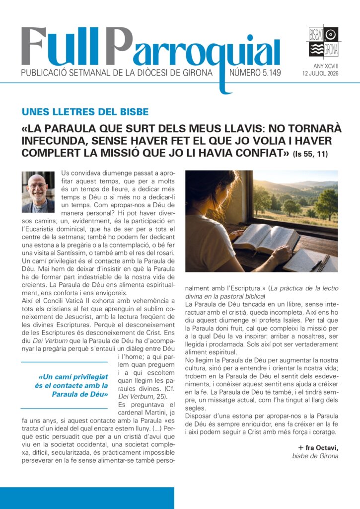 Full Parroquial 12 de juliol de 2026