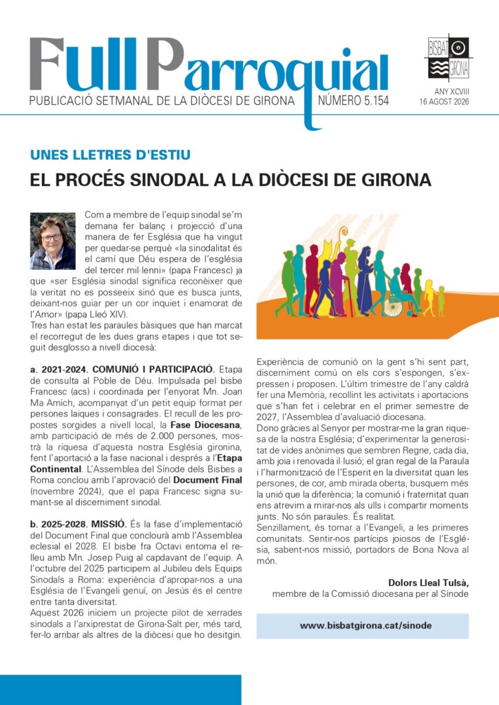Full Parroquial Agost 16 de 2026