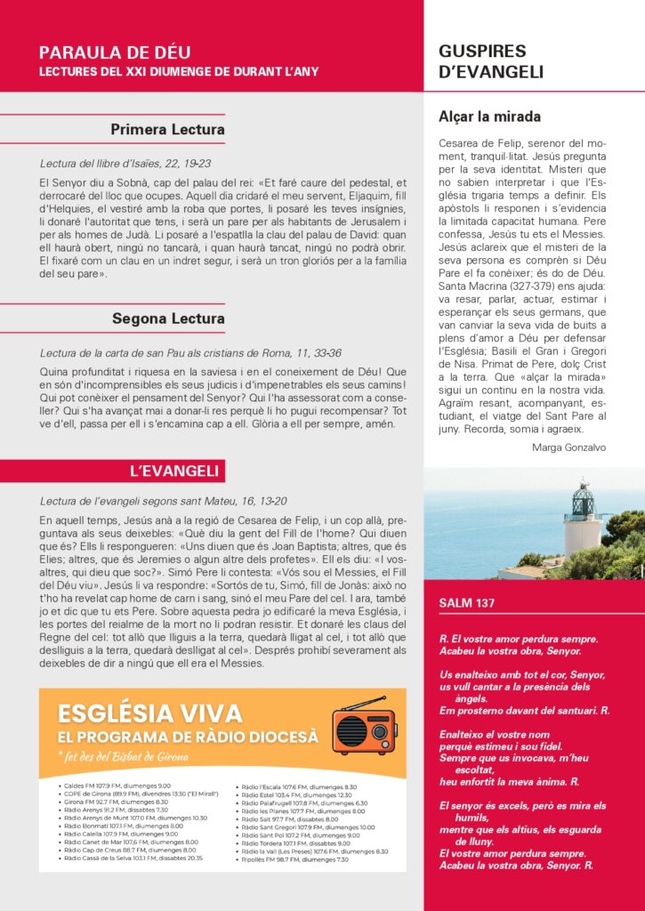 Full Parroquial Agost 23 de 2026