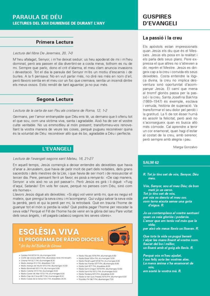 Full Parroquial Agost 30 de 2026